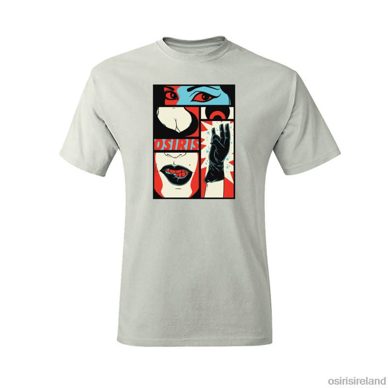 Osiris Clothing - Unisex Osiris Pewter Shocker Tee T-shirt X80R630