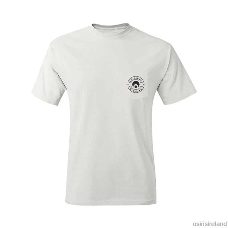 Osiris Clothing - Unisex Osiris White Original SIN Pocket Tee T-shirt X80R633