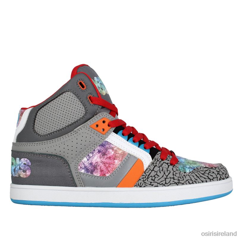 Osiris Shoes Ireland - Unisex Osiris Grey/Aurora NYC 83 Clk Shoe X80R617
