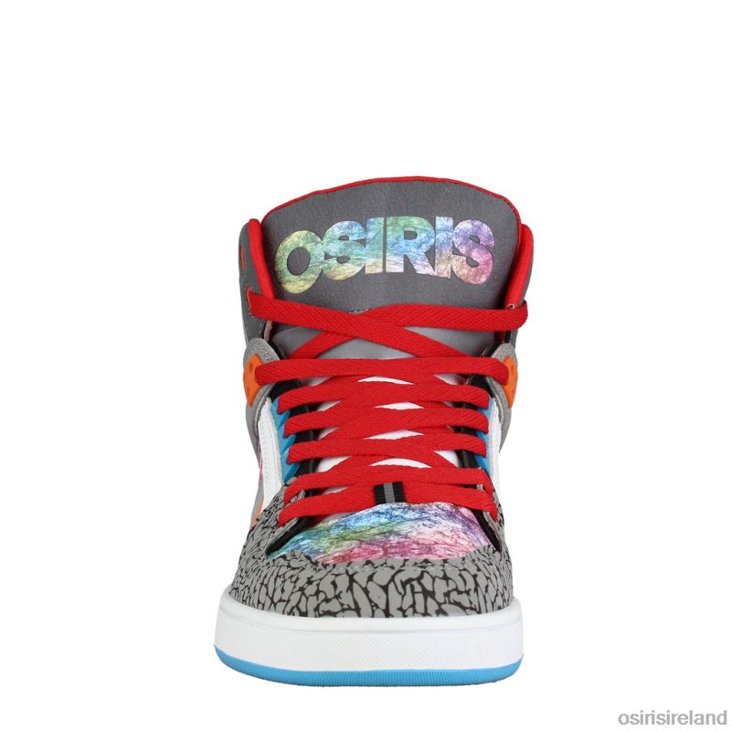Osiris Shoes Ireland - Unisex Osiris Grey/Aurora NYC 83 Clk Shoe X80R617