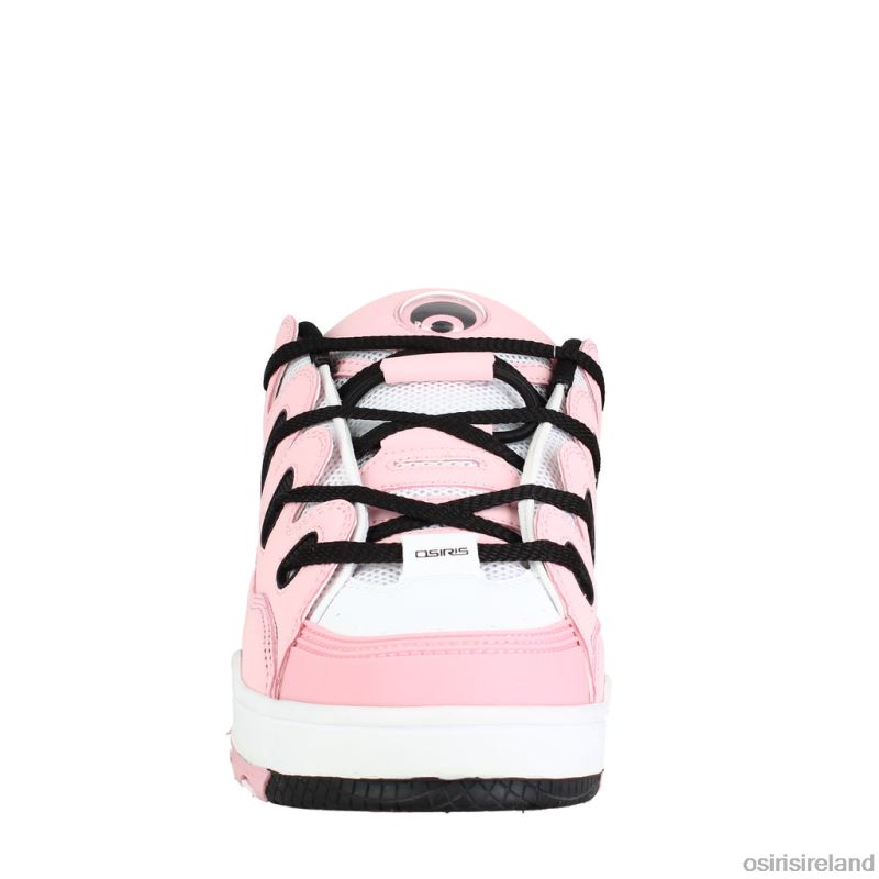Osiris Shoes Ireland - Unisex Osiris Rose/White/Black D3 OG Shoe X80R67