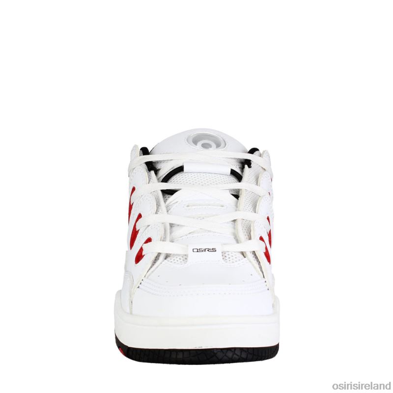 Osiris Shoes Ireland - Unisex Osiris White/Red/Black D3 OG Shoe X80R66